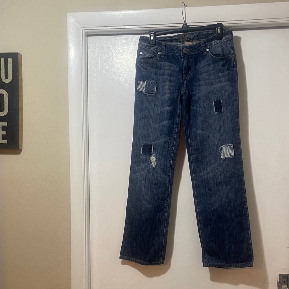 Arizona Stylish Blue Distressed Women Jeans size 7